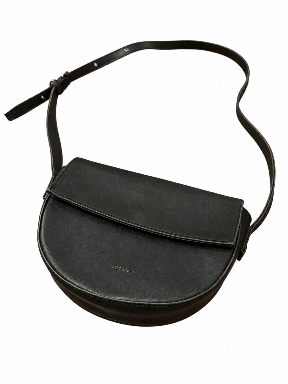 Matt & Nat Vintage Black Saddle Crossbody Bag